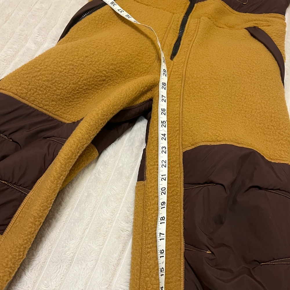 Free People Movement Hit the Slopes High Pile Fleece Snow Bibs Sz S - Picture 13 of 15